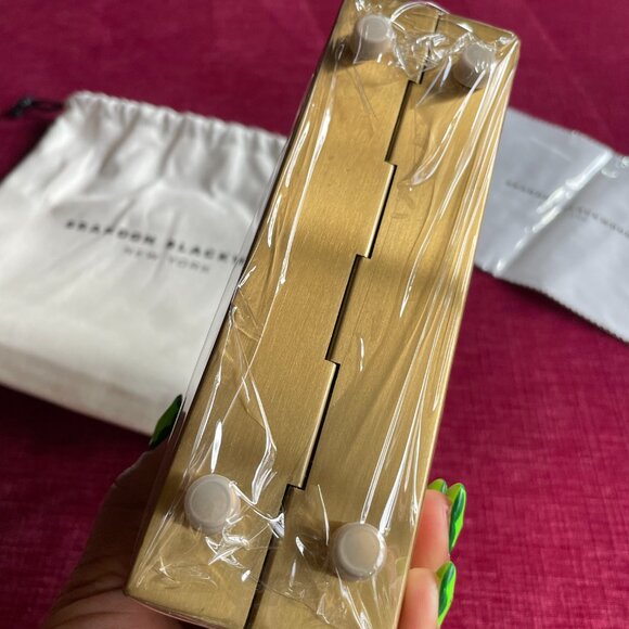 Brandon Blackwood Slim Kendrick Trunk in Gold Stainless Steel (NWT) - Picture 6 of 10